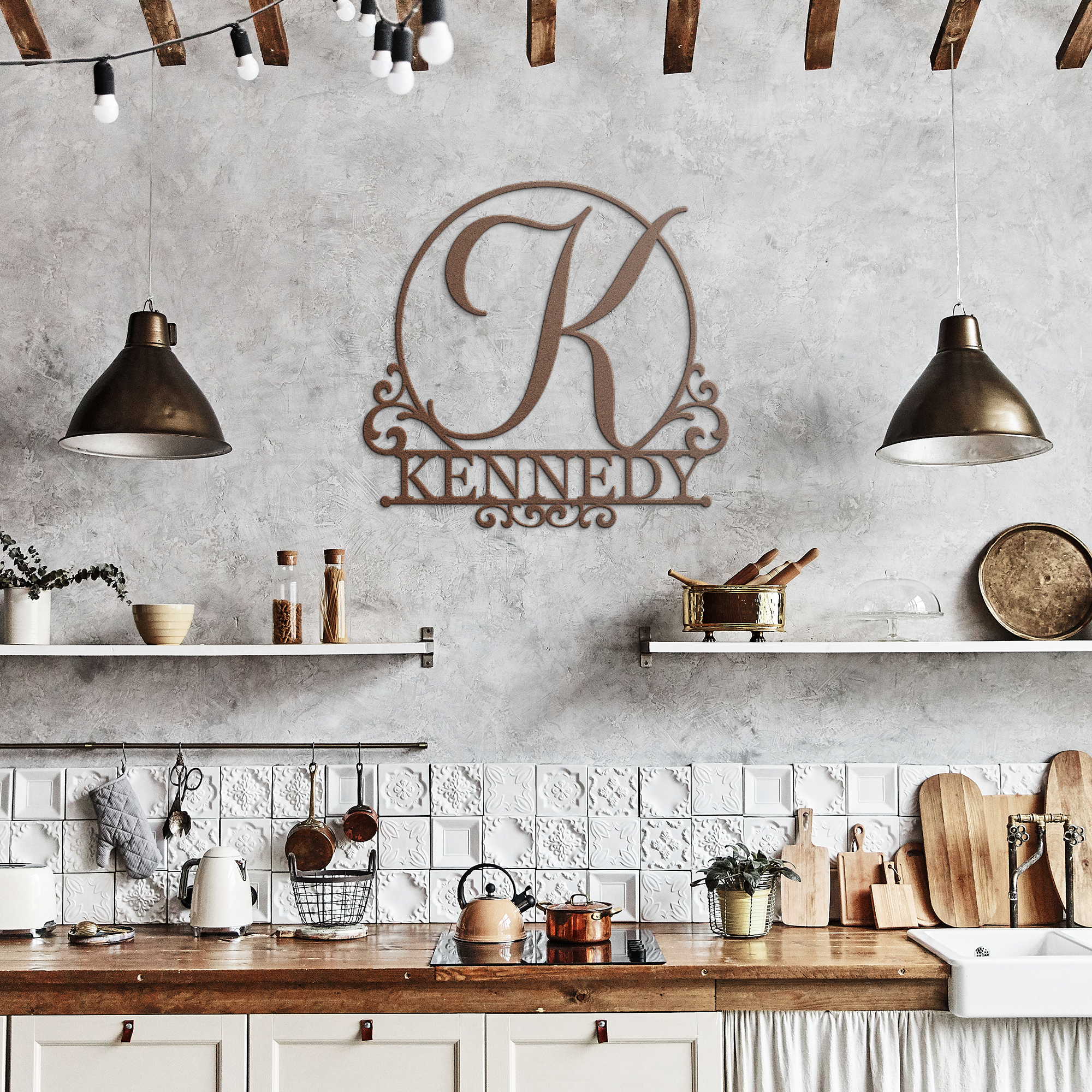Custom Family Name Metal Sign – A Sentimental Gift for New Homeowners