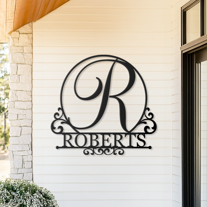 Custom Family Name Metal Sign – A Sentimental Gift for New Homeowners
